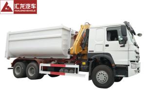 Quality Hydraulic Waste Bin Trucks Foldable Crane Carbon Steel Box Easy Operation wholesale