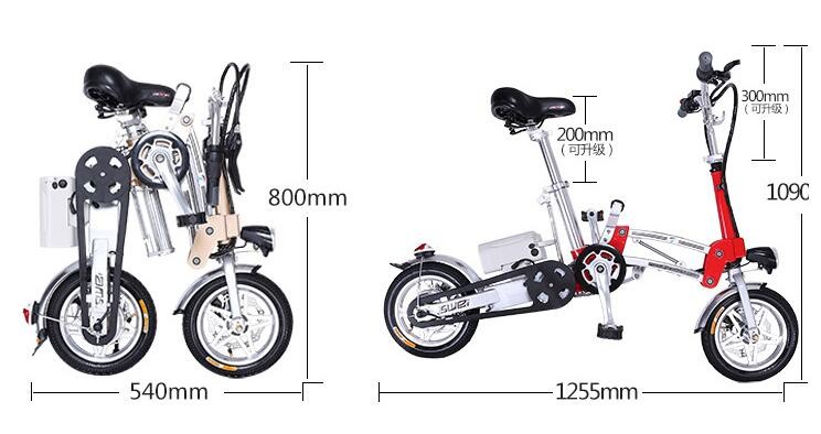 Green Powerful 350W Foldable 72V Electric Bike