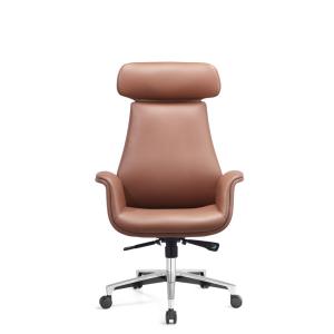 Quality ODM Leather Executive Desk Chair Centre Tilt Mechanism wholesale