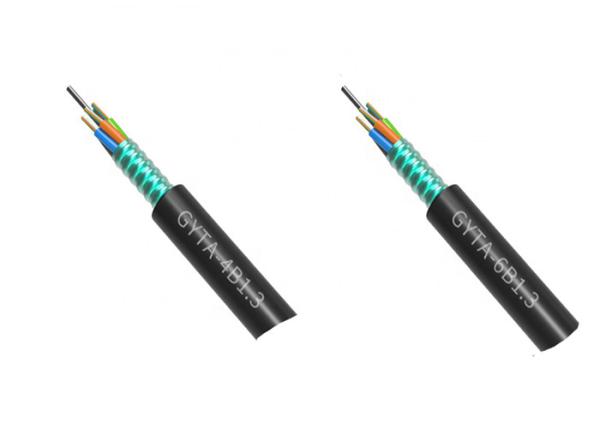Outdoor Direct Buried Fiber Optic Cable With 12 32 Core GYTA Glass Fiber Optic