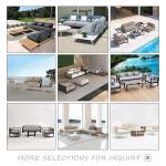 Hand Woven Garden Aluminum Sofa Set Modern Outdoor Furniture with Outdoor Foam