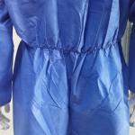 Non-Sterile/Sterile CE Type5 6 Blue SMS Protective Isolation Coverall Hooded