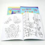 4 Colors Paperback Children Coloring Book Printing Customized Design with Paper