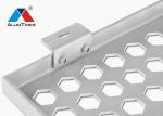 Recyclable Aluminium Perforated Panel , Exterior Decorative Aluminum Mesh Panels