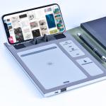 PU Leather Diary Meeting Power Bank Notebook Clothbound Vogue