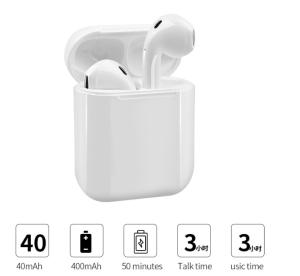 Quality One Button Operation BT 5.0 TWS Bluetooth Earpods with wireless charge wholesale