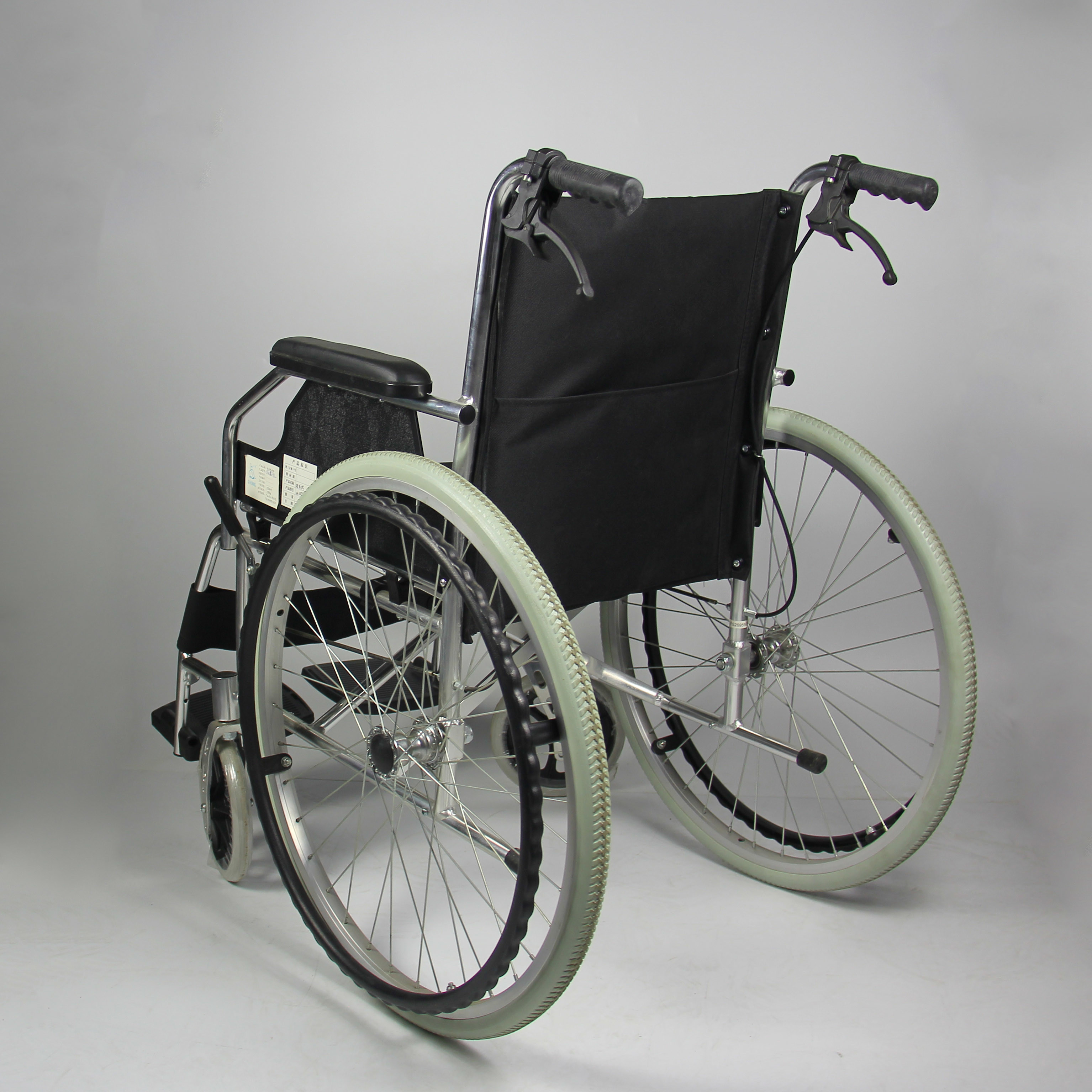 Solid Aluminum Manual Wheelchair Plastic Handwheel United Brake QK869L