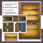 Biometric Fingerprint Lock Movable Vault Door Solid Steel YB/DK180