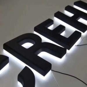 Quality White Lighting Metal Shopfront Signage Channel Letter Sign Backlit CE ROHS wholesale