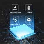 Electric 18650 Lithium Ion Battery Pack 3.6v 3200mah Chargeable