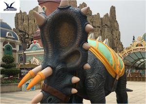 Quality Infrared Self - Acting Life Size Fiberglass Dinosaur Statue In Amusement Park wholesale