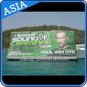 Quality Banner Painting Styple Water Advertising Inflatables Floating Billboard wholesale