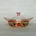 Iron base plate date palm bowl（7）