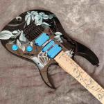 Custom Shop Flower Ibanezs style Electric Guitar free shipping