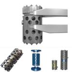 Black / Blue Cornerstone Peek Cage , Expandable Titanium Spinal Cage