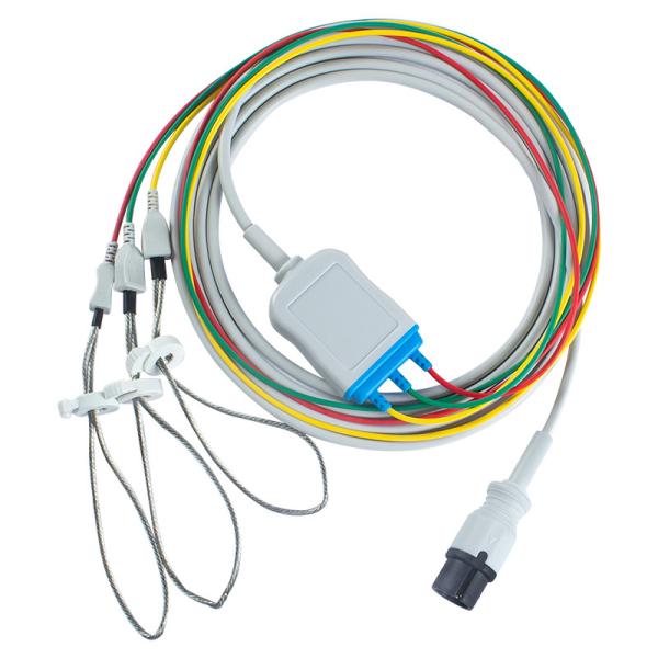 AAMI Animal Veterinary ECG Cables and Leadwires 6pin Connector ECG Cable 3 Lead