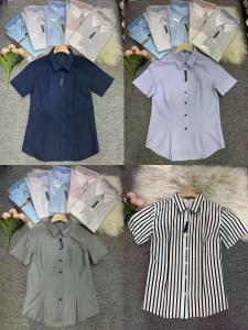 Quality Lady Polo Dress Shirts Fashion Daily Wear Regular Shirts Formal Dress Kcs8 wholesale