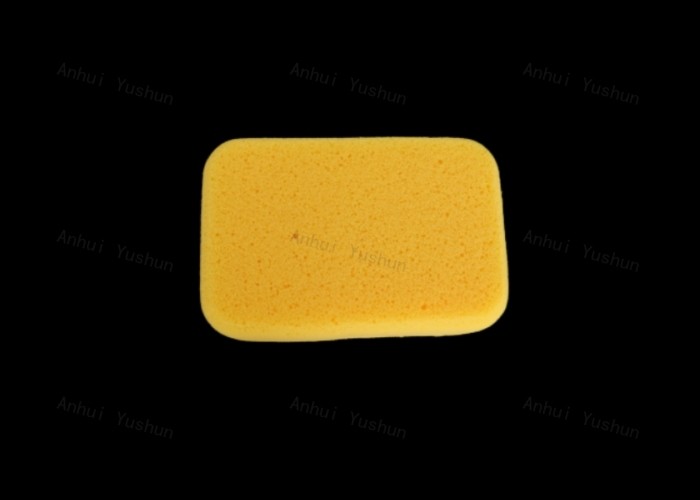 Medium Durable Tile Grout Sponge in Plastic Bag yellow color use for cleaning