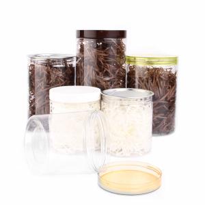 Quality ODM Candy Cookie Jar 85 Caliber PET Transparent Empty Food Grade wholesale