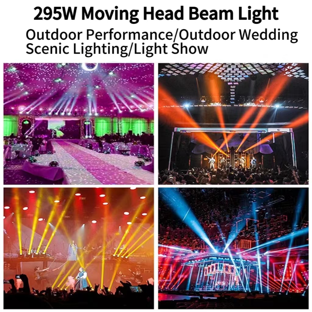 DMX 3D Vertical Tube ATG RGBW 295W Beam 14R Moving Head Spot Light for Stage Lighting