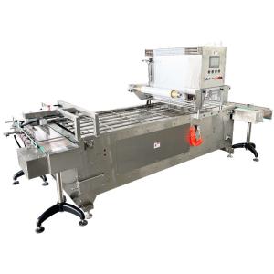 Quality PLC Controlled MAP Tray Sealer Machine for seafood tray vacuum gas flushing sealing wholesale