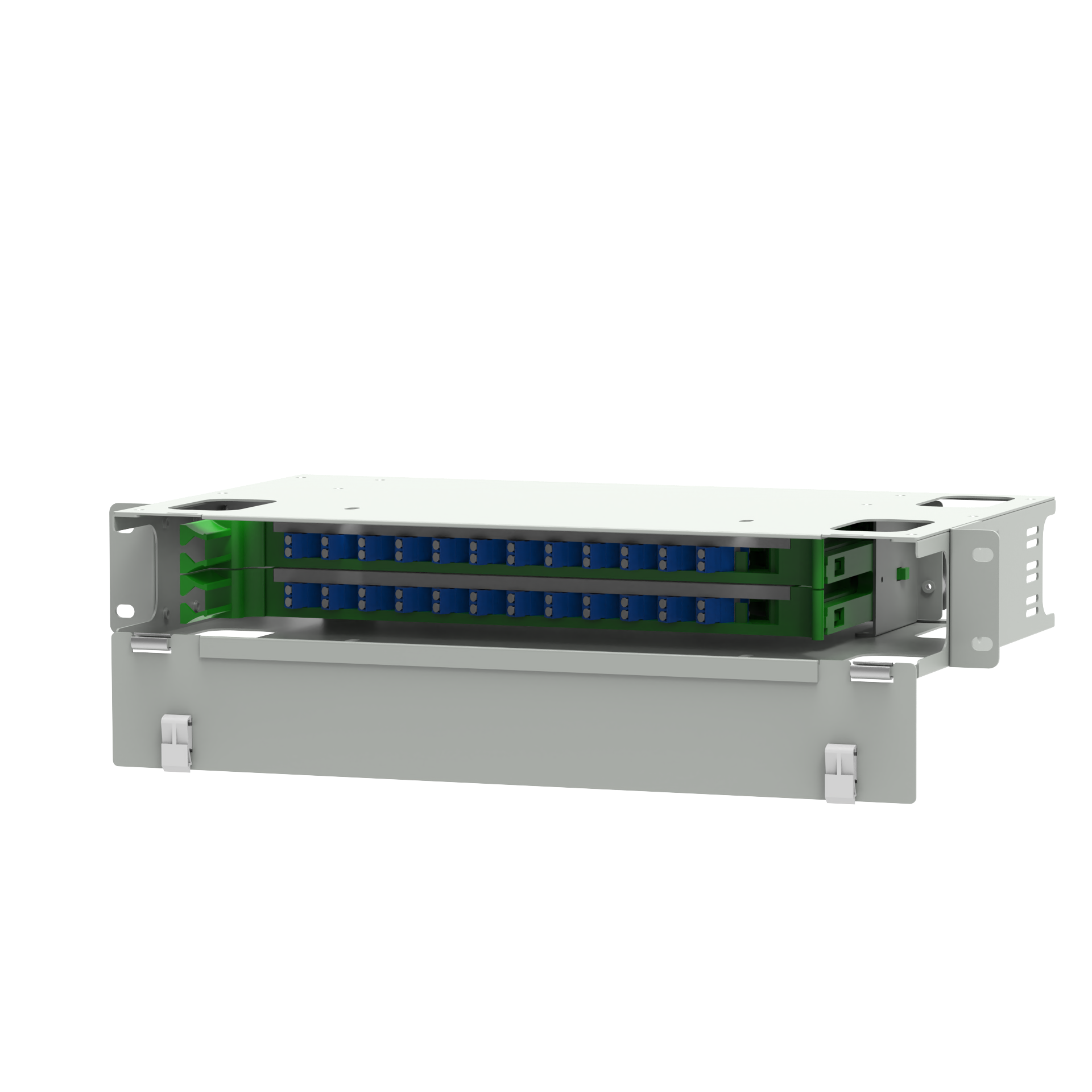 Indoor Application LC Type 24 Ports Optical Fiber Distribution Patchpanel for Data Centers