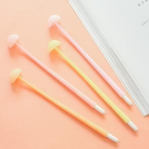 Quality Creative Mushroom Style Silicone Gel Pen 0.5mm Cute Luminous Neutral Pen Stationery wholesale
