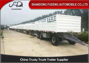 Quality 30000 - 50000kg Side Panel Draw Bar Trailer Mechanical / Air Suspension wholesale
