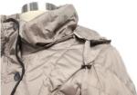 Heavy Thick Solid Hooded Coat For Women Short Type 100% Polyester Lining