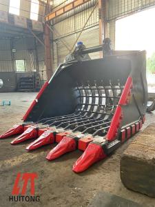 China NM400 Excavator Skeleton Bucket Digger Equipment Garbage Sorting on sale