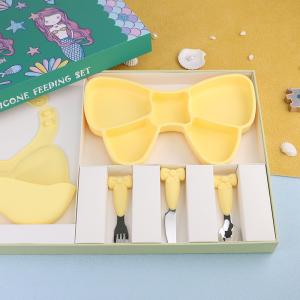 Quality FDA-Approved Silicone Tableware Set Gift Box- Heat Resistant And Anti-Slip wholesale