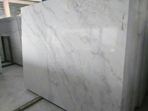 Quality High Density Marble Wall Panels For Showers / Room , White Marble Slab Flooring wholesale