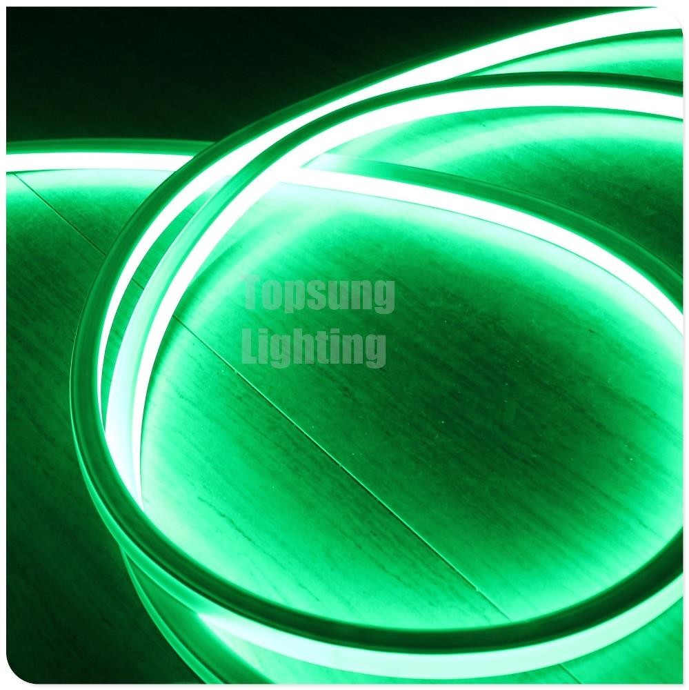 AC 110v LED neon flex 16*16mm square flat led neon tube ip68 outdoor lighting green