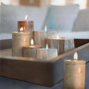 Quality A102 Candle Decorative Canvas Electronic Spray Painting Lighted Wall Art Applied in Hotel wholesale