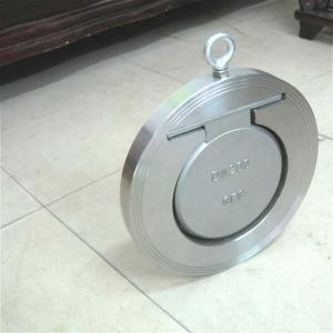 Quality DN80 Stainless Carbon Steel SS304 SS316 wcb EPDM NBR Viton Seal Single leaf thin disc Plate Check Valve Tianjin Factory wholesale