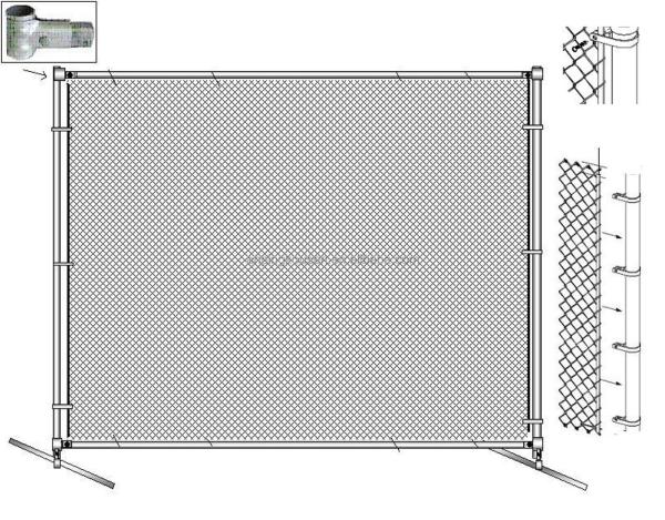 Hot Dipped Galvanized PVC Coated Farm Fence Chain Link Fence for Agricultural