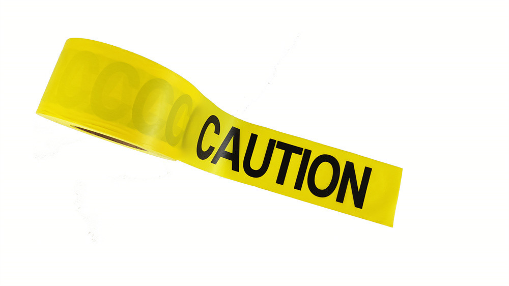 High Flexibility Waterproof Segregation Caution Tape 1000ft Length 3in Width 1.6mil Thickness