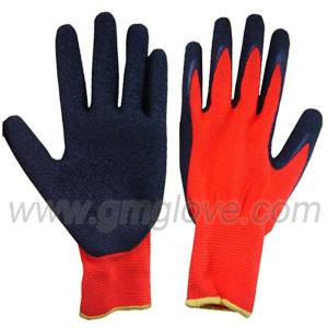 Quality Palm Latex Coated Hand Gloves, Red Nylon wholesale