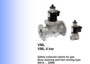 Quality Elektrogas Brand VML Model Safety Solenoid Valve DN10 To DN80 Size wholesale