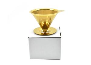 Quality Food 160g Stainless Steel Mesh Coffee Filter Coffee Strainer Mesh Titanium Gold wholesale