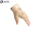 Custom Military Tactical Gloves Half Finger Airsoft Cycling Polyester Material
