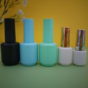 Quality Oem 10ml 15ml Mini Nail Polish Bottles Cosmetics Glass Uv Gel With Brush In Stock wholesale