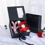 Book Shaped Valentine's Day Gift Bag Window Packaging New Year Decorations Box