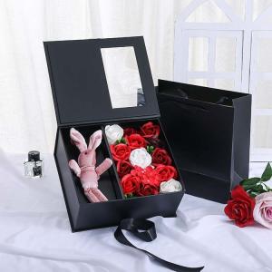 Quality Book Shaped Valentine's Day Gift Bag Window Packaging New Year Decorations Box wholesale