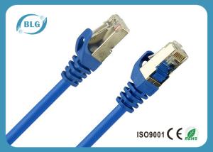 Quality Blue Shielded Cat5e Patch Cable , 568B Cat5e Shielded Twisted Pair Cable wholesale