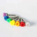 OEM Dental Cleaning Prophy Brush Cup Shape Soft Colorful Nylon Latch Style