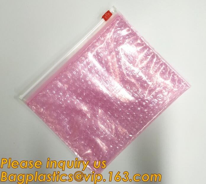 Cosmetic Pink Slider Padded Bag/Silver k Bag With Bubble,Padded Envelopes Cheap Aluminium Foil k Holographic