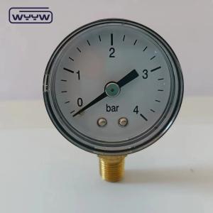 Quality High Accuracy Steel Case Water Pressure Test Gauge Back Mount wholesale