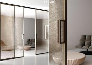 Quality Metal Coated Fabric Metalspurc Glass 9.5mm For Minimalism Style Door wholesale