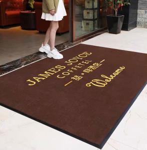 Quality SGS 83*150cm Custom Logo Mats Advertising Promotional Welcome Mats For Business wholesale